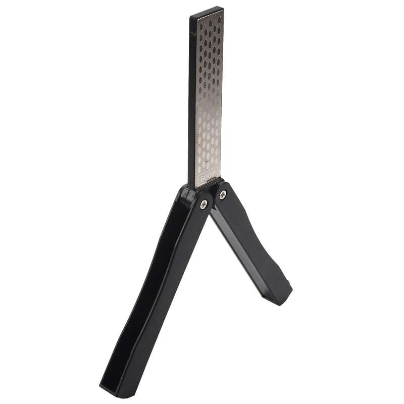 2 Side Folding Fan-Shape Stone Diamond Knife Sharpener Outdoor Repair Tools
