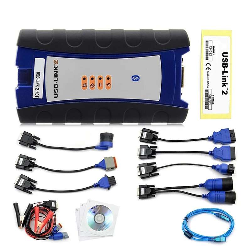 -2 Usb Link 2 125032 Truck Interface Diagnostics with Software Bluetooth for Heavy Duty Truck Scann
