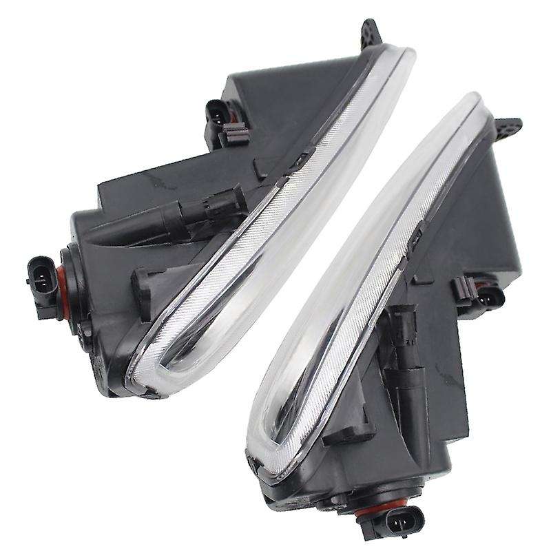 2 x Car Front Fog Lights Lamp Replacement for  B7 2011-2015 with Bulbs
