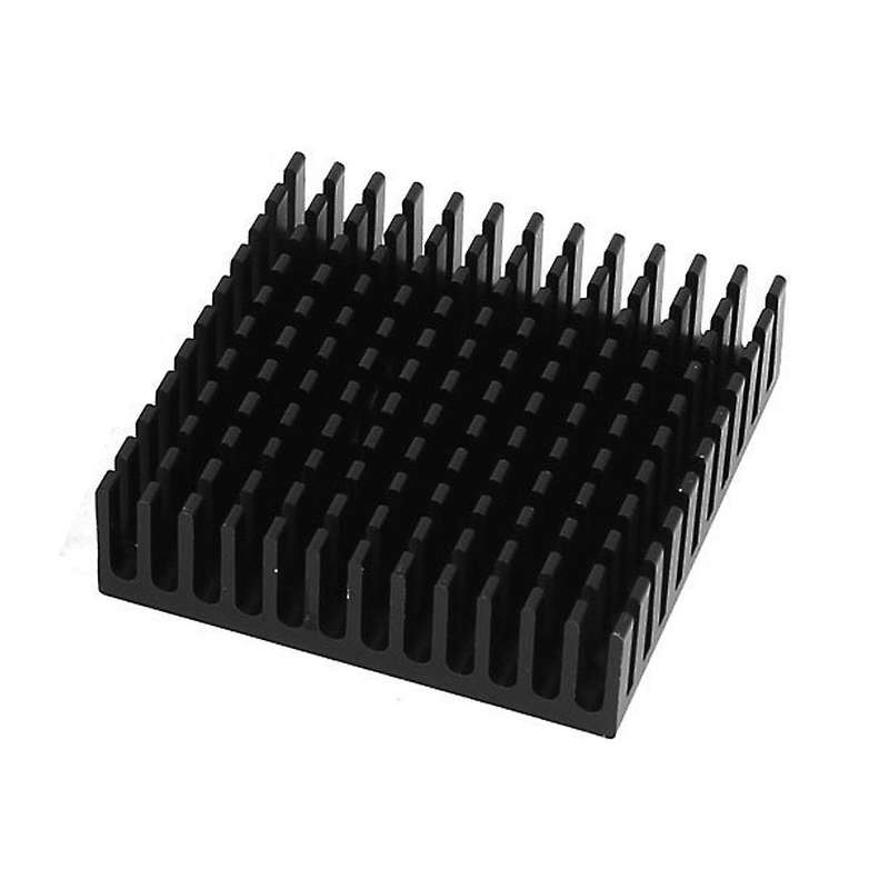 2 X Black Aluminum Radiator Heat Sink Heat Sink 40 X 40 Mm X 11 Mm