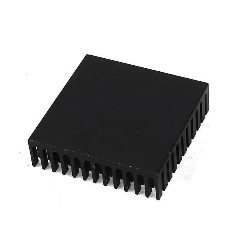 2 X Black Aluminum Radiator Heat Sink Heat Sink 40 X 40 Mm X 11 Mm