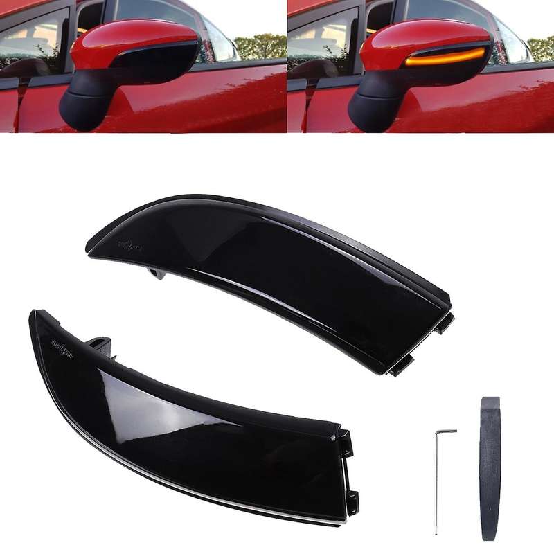 2 X Car LED Dynamic Turn Signal Light Side Rearview Mirrorr Sequential Light for Fiesta B-Max 2008-2