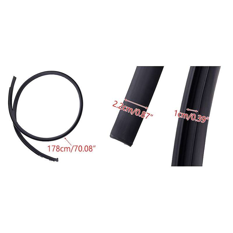 2 x Car Roof Moulding Trim Rubber Seal for Fit Jazz 2009 2010 2011 2012 2013 2014 74306-TF0-003 7430