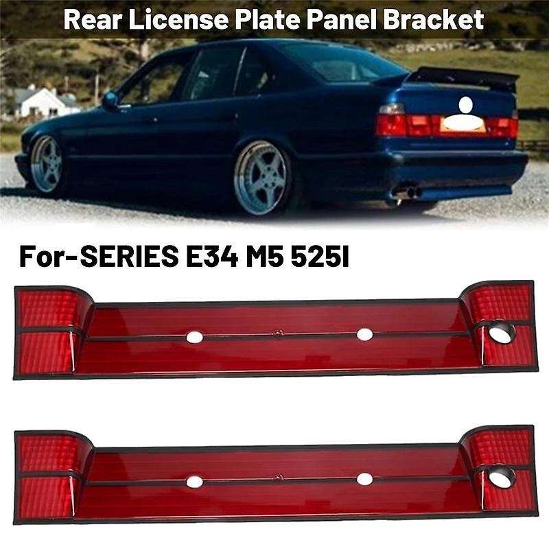 2 X Car Rear License Plate Panel Bracket Frame Rear Number Frame for  5 Series E34 525i