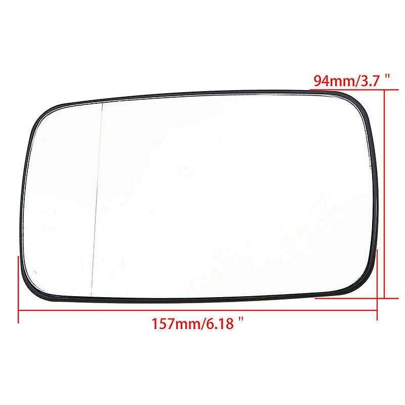 2 x Side Wing Mirror Rearview Mirror Glass Heated for E39 E46 320I 330I 325I 525I 1998-2006 LH/RH 51