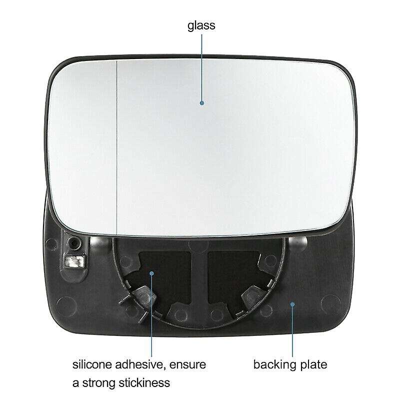 2 x Side Wing Mirror Rearview Mirror Glass Heated for E39 E46 320I 330I 325I 525I 1998-2006 LH/RH 51