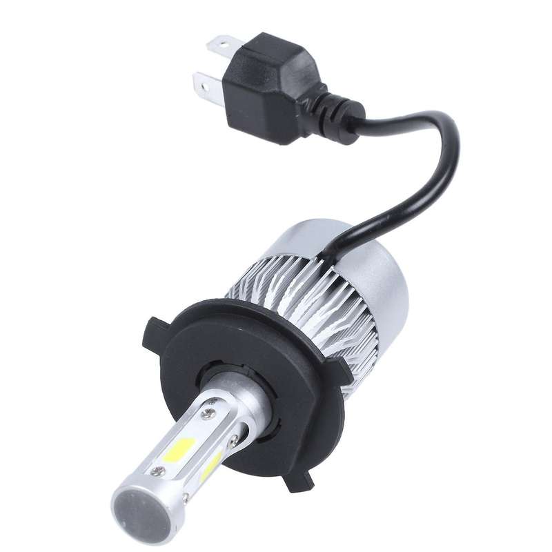 2 x S2 H4 72W 8000LM led Headlight Car Hi/Lo Beam Bulbs 6000K White