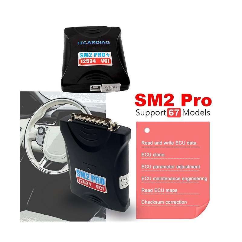 2.21.22 Sm2 Pro+ J2534 Vci Ecu Programmer Read Write Ecu 67in1 Flash Eeprom Pflasher Update Version