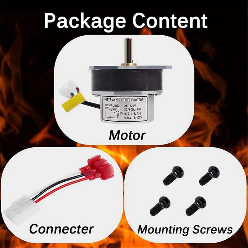 2.4 Rpm Feed Motor for Most Stoves 812-4421 812-4420 Ph-4421 for -fire Heatilator Cab50 Ps35