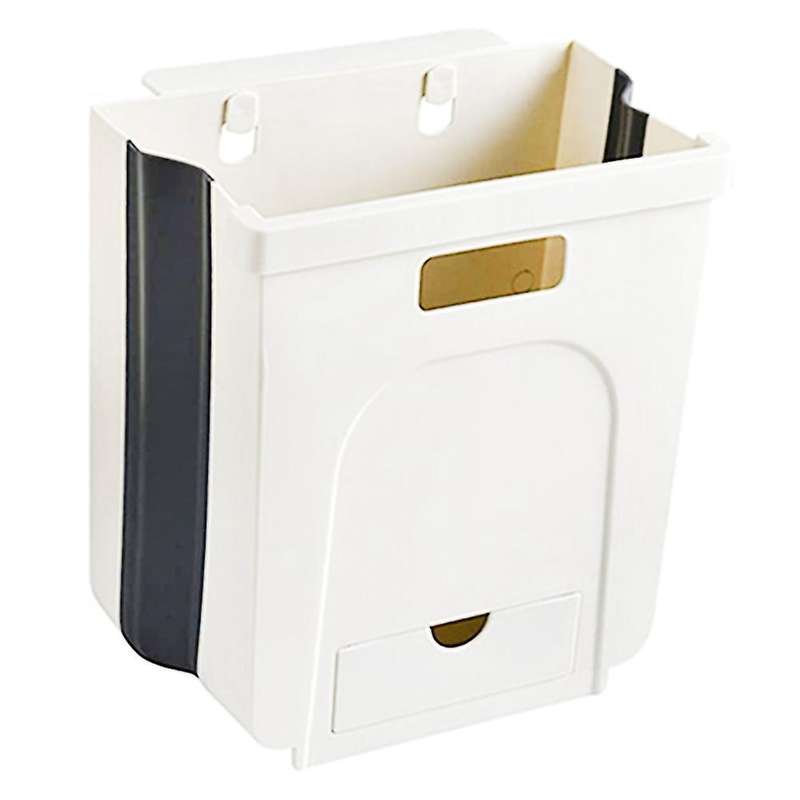 2.4 Gallon Under Cabinet Trash Can Pull Out 10L Hanging Under the Sink Trash Can Mini Small Collaps