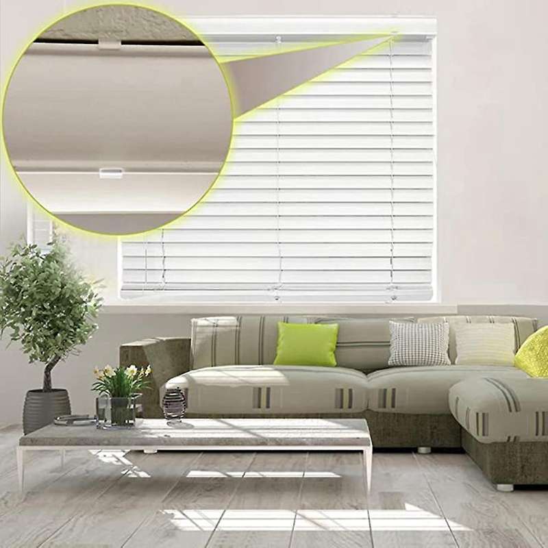 2.5 Inch Valance Clips Window Blind Clips Clear Plastic(12 Pieces)