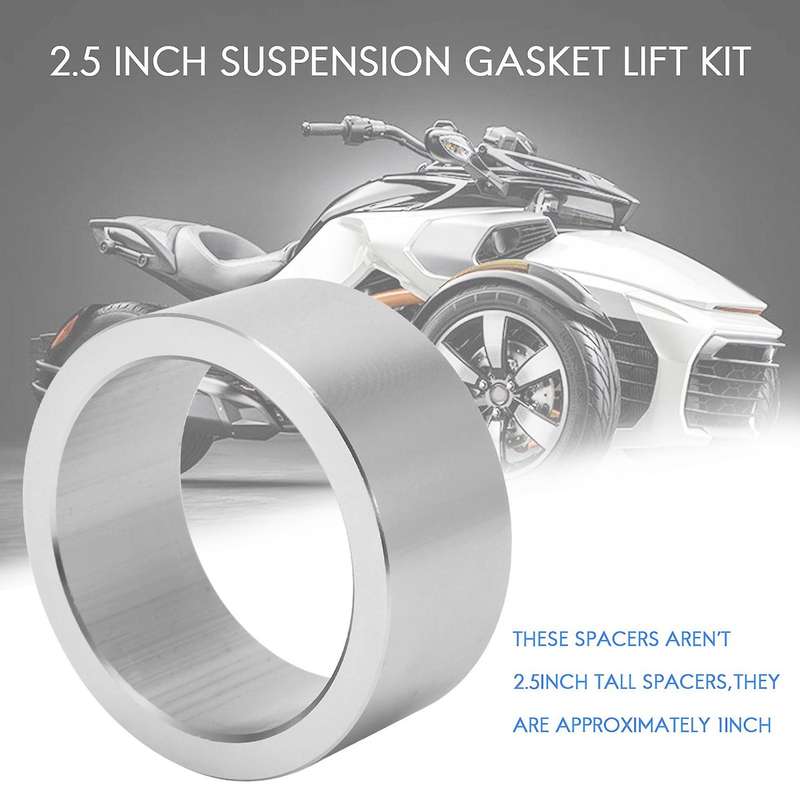 2.5inch Suspension Kit Aluminum Spacers for Can Am Bombardier 400 500 650 800 Atv Silver