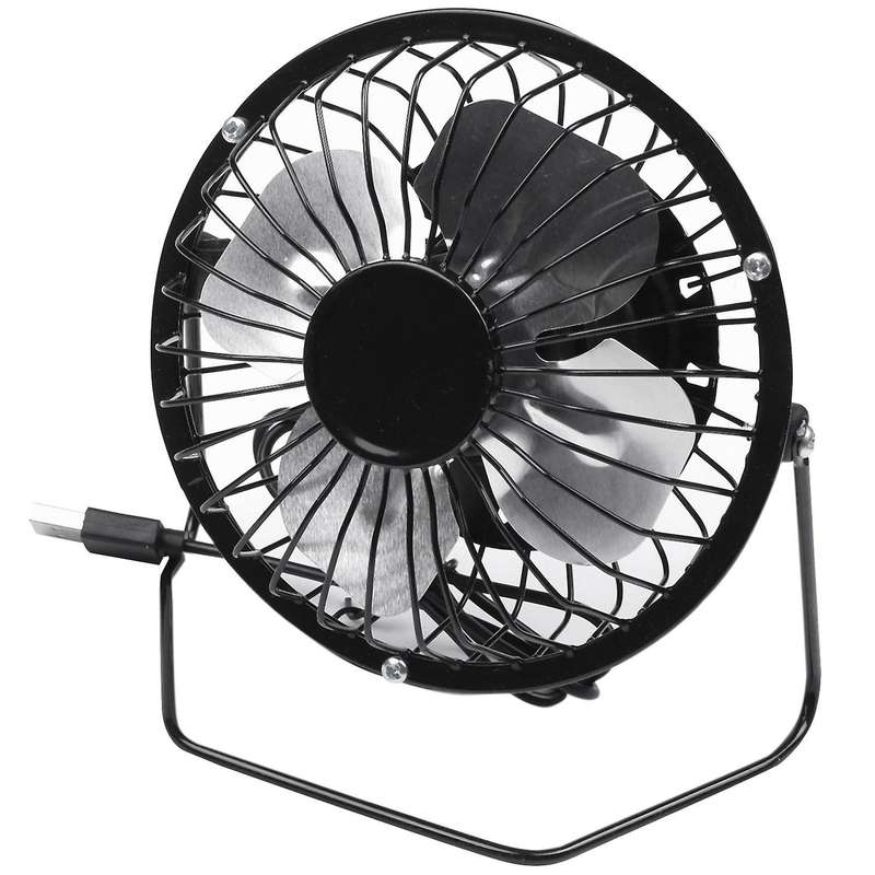 2.5w 5v Solar Powered Panel Iron Fan for Home Office Outdoor Traveling Fishing 4 Inch Cooling Ventil