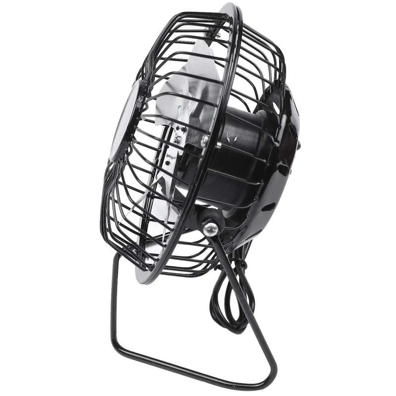 2.5w 5v Solar Powered Panel Iron Fan Office Outdoor Traveling Fishing 4 Inch Cooling Ventilation Fa