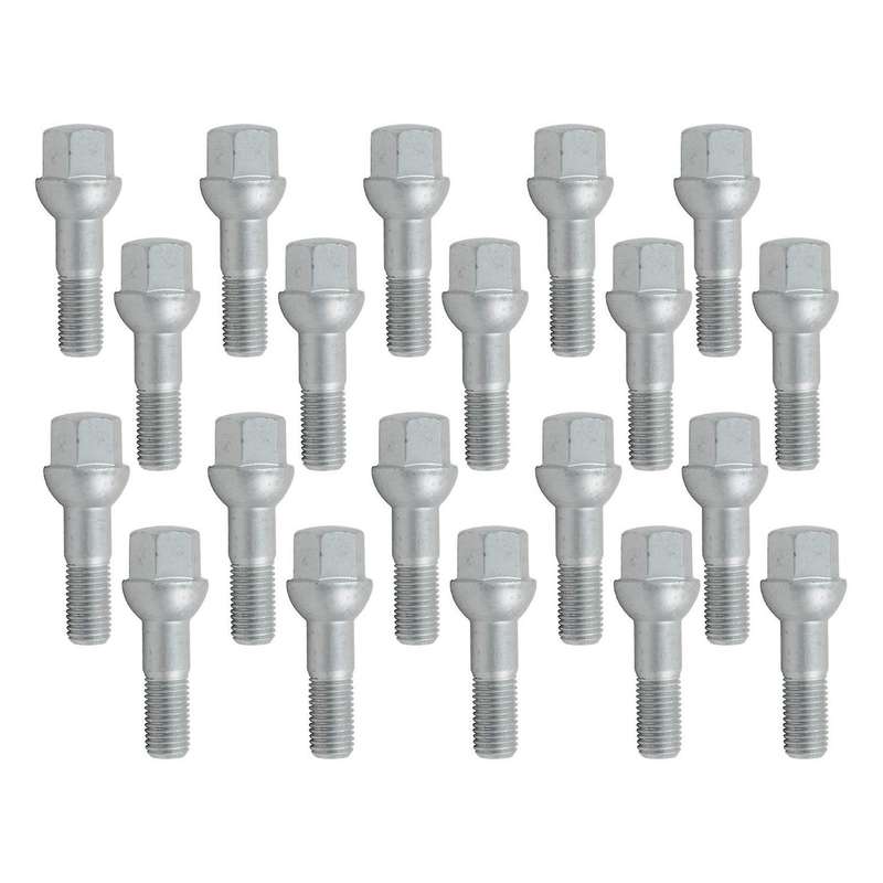 20 Alloy Wheel Lug Bolts 0009904807 Screws Stud Nuts Kit for ML550 S500 GLK350 S550 CL500 Car Access