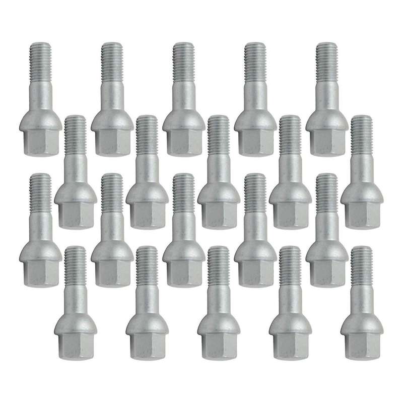 20 Alloy Wheel Lug Bolts 0009904807 Screws Stud Nuts Kit for ML550 S500 GLK350 S550 CL500 Car Access