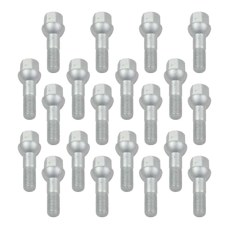 20 Alloy Wheel Lug Bolts 0009904807 Screws Stud Nuts Kit for ML550 S500 GLK350 S550 CL500 Car Access