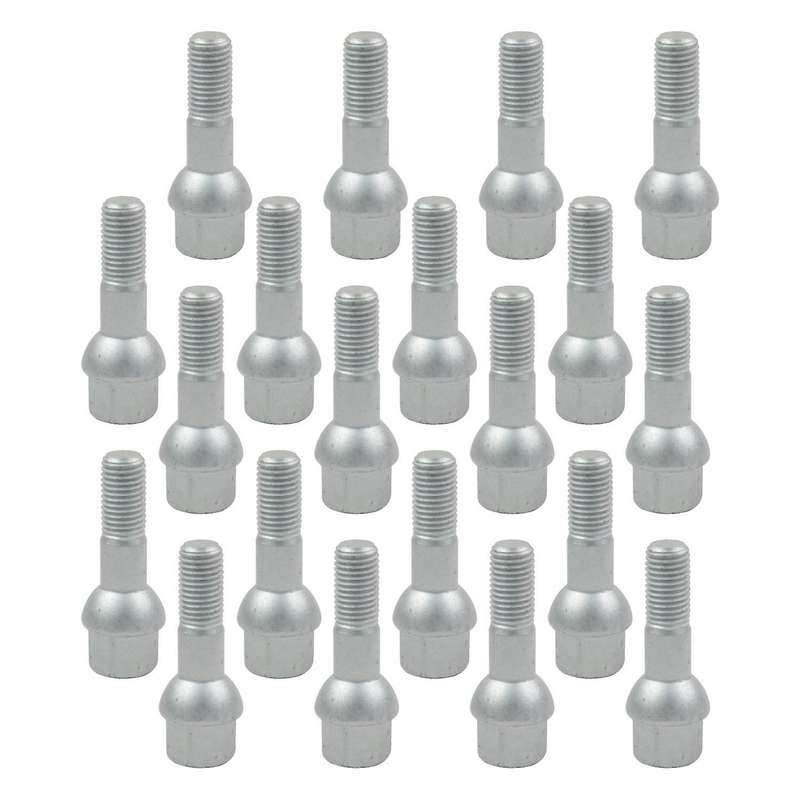 20 Alloy Wheel Lug Bolts 0009904807 Screws Stud Nuts Kit for ML550 S500 GLK350 S550 CL500 Car Access