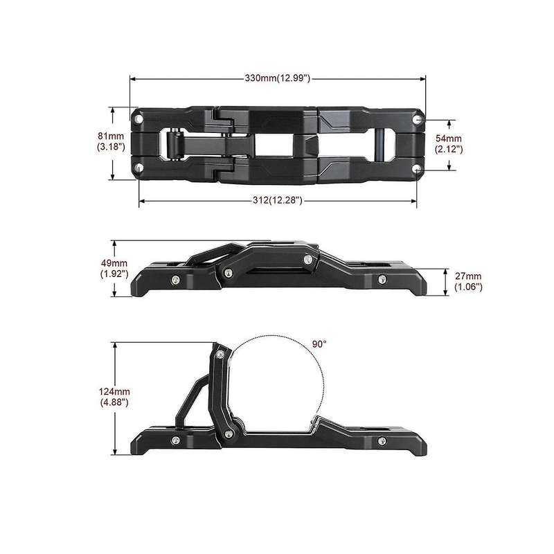 2/4 Door Before and After Side Ladder Pedals for Wrangler Jk/jl 2007-21 Aluminum Alloy Folding Ladd