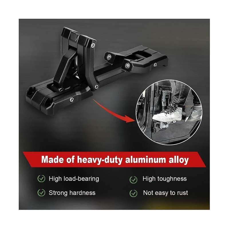 2/4 Door Before and After Side Ladder Pedals for Wrangler Jk/jl 2007-21 Aluminum Alloy Folding Ladd