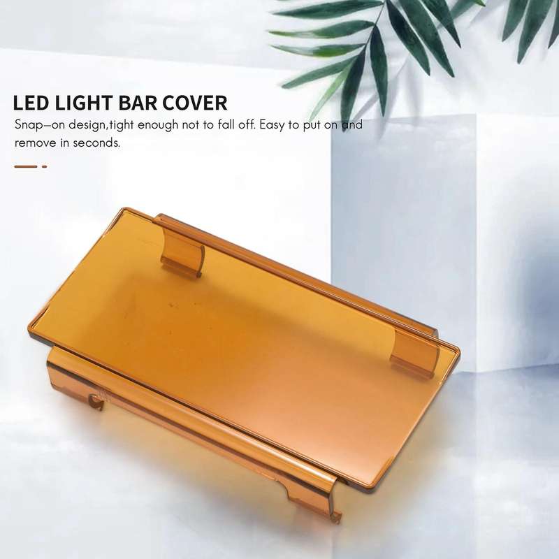 20 Inch Amber Snap On Lens Cover 6 Inch + 8 Inch for Offroad Led Light Bar Atv Suv