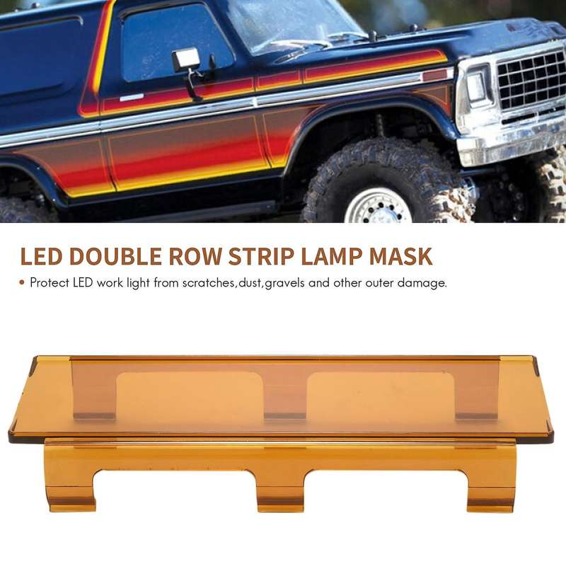 20 Inch Amber Snap On Lens Cover 6 Inch + 8 Inch for Offroad Led Light Bar Atv Suv