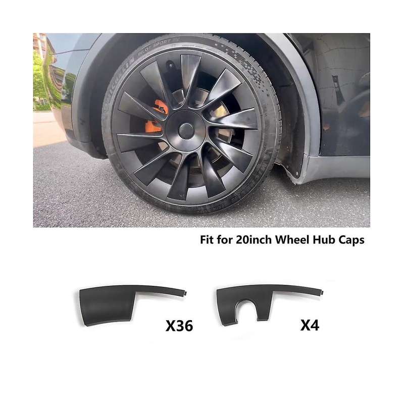 20 Inch Wheel Hub Cover Trim for Model Y Hubcaps Replacement Rim Protector Exterior Accessories ( B