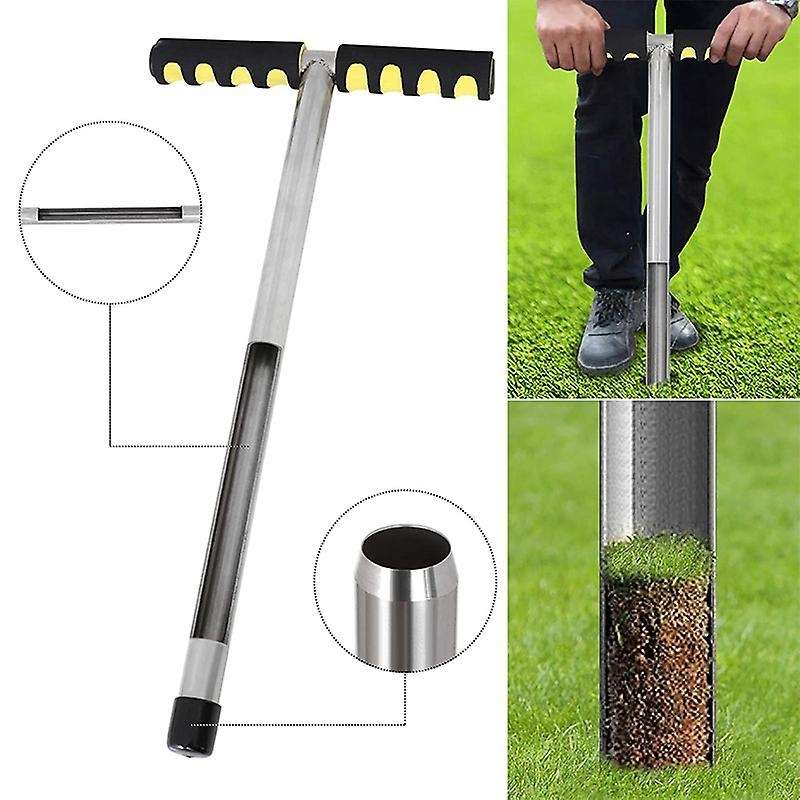 20 Inch , Stainless Steel T-Style Handle Soil Test Kits Satisfying the Sampling Depth