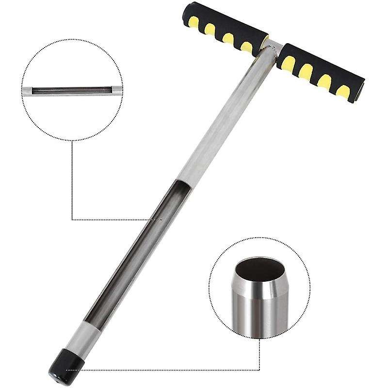 20 Inch , Stainless Steel T-Style Handle Soil Test Kits Satisfying the Sampling Depth