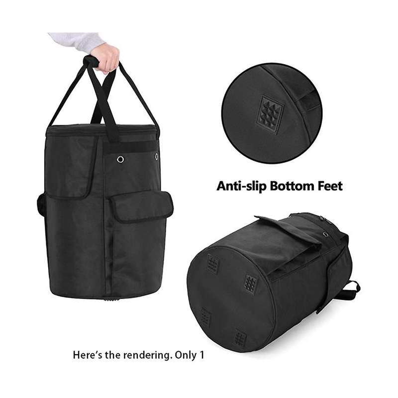 20 Lb Propane Tank Lid with Flip and Table Stability, 2 Storage Pockets and 4 Vents