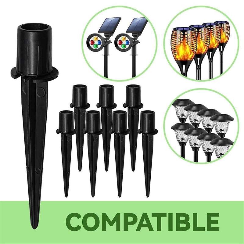 20 Pack Metal Replacement Stakes for Solar Lights Outdoor,Solar Pathway Lights Spike Replacer, Outdo