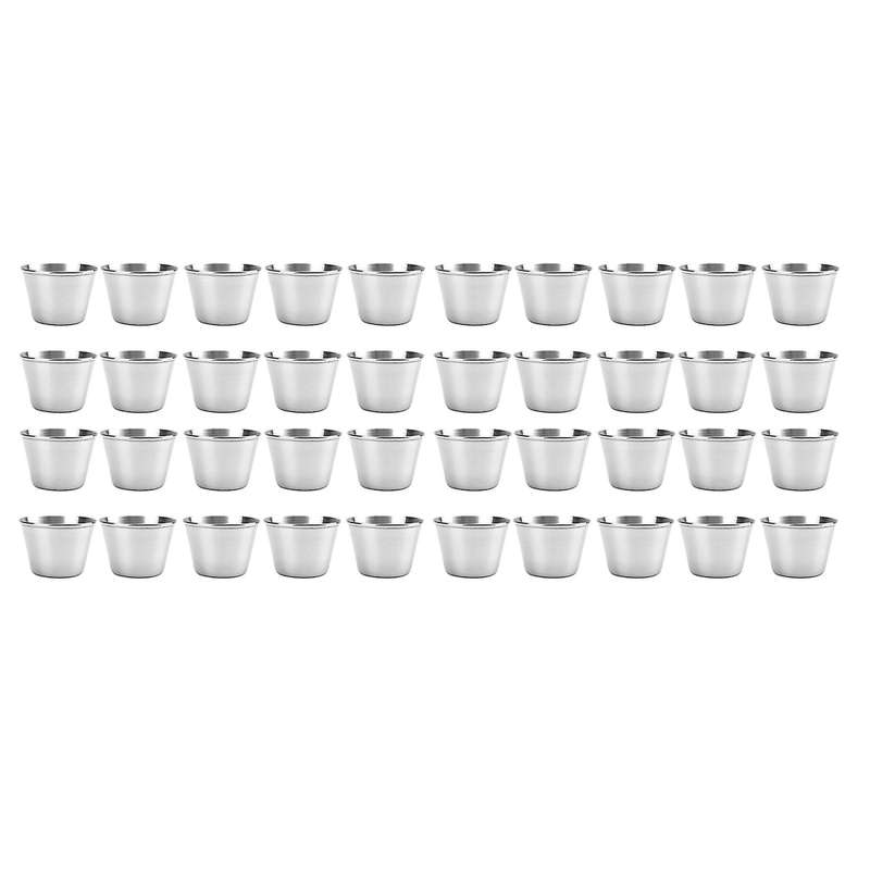 20 Pack Stainless Ramekins Sauce Cups
