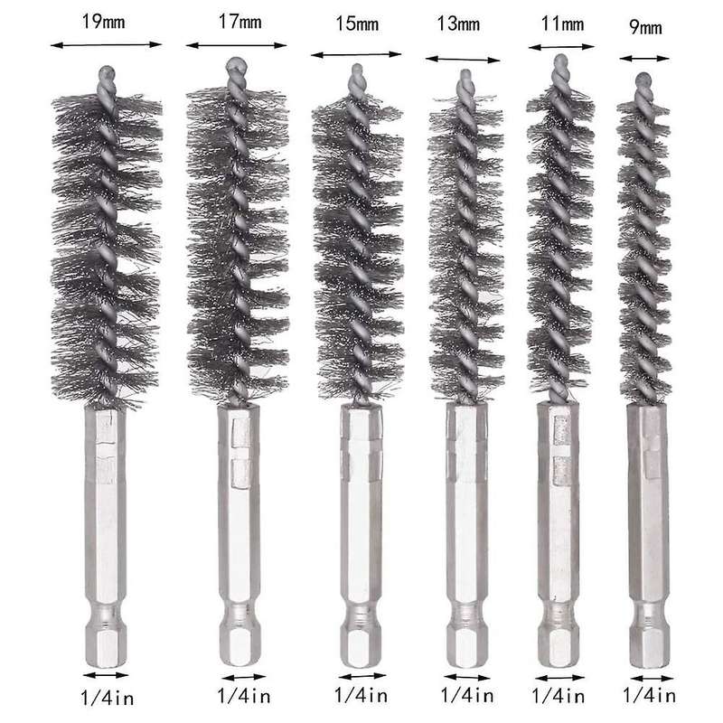 20 Pack Wire Brush Set for Power Drill Impact Driver, Stainless Steel, Brass, Nylon Cleaning Brush w