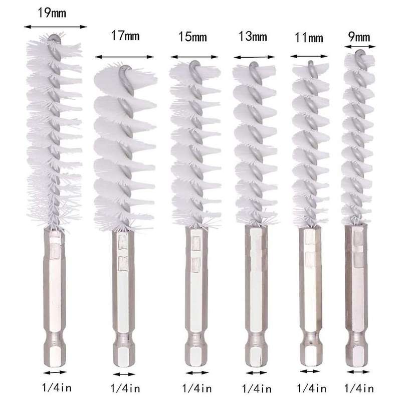20 Pack Wire Brush Set for Power Drill Impact Driver, Stainless Steel, Brass, Nylon Cleaning Brush w