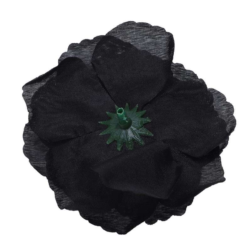 20 Pcs Black Rose Artificial Silk Flower Party Wedding House Office Garden Decor DIY