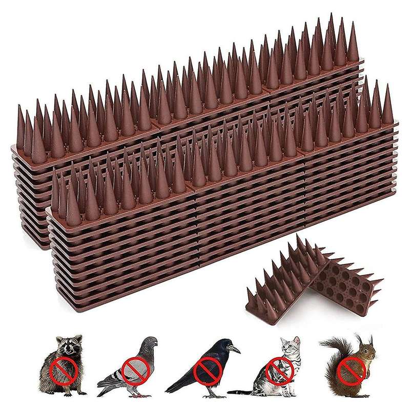 20 Pcs Bird Deterrent Spikes Birds Repellent Spikes for Outside to Keep Birds ,fence Spikes for Rai