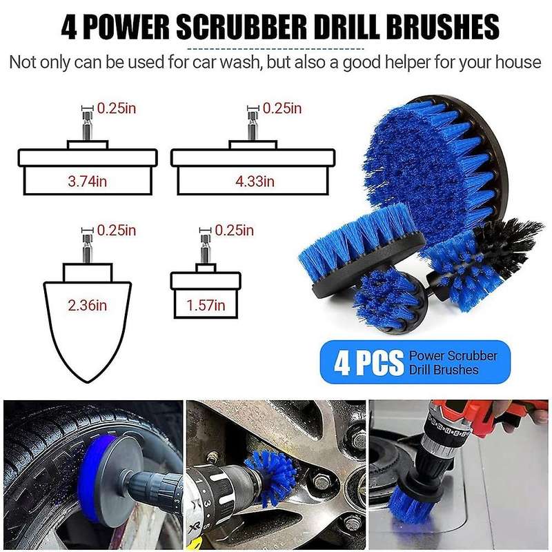 20 Pcs Detailing Brush Set (inside & Outside) Car Cleaning Kit with Car Wash Mitt and Set