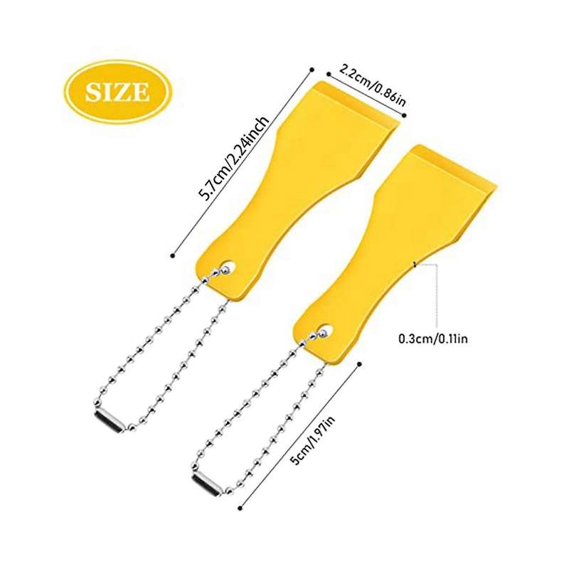 20 Pcs Plastic Scraper Tool Keychain Lottery Ticket Scratcher Tool Keychain Scraper for Lottery Tck