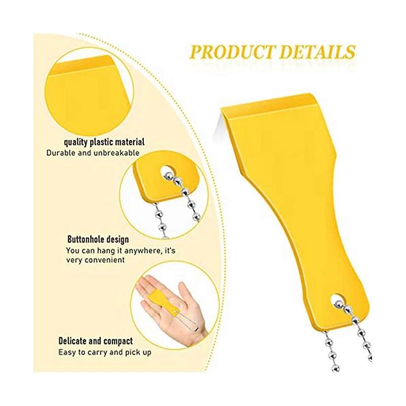 20 Pcs Plastic Scraper Tool Keychain Lottery Ticket Scratcher Tool Keychain Scraper for Lottery Tck