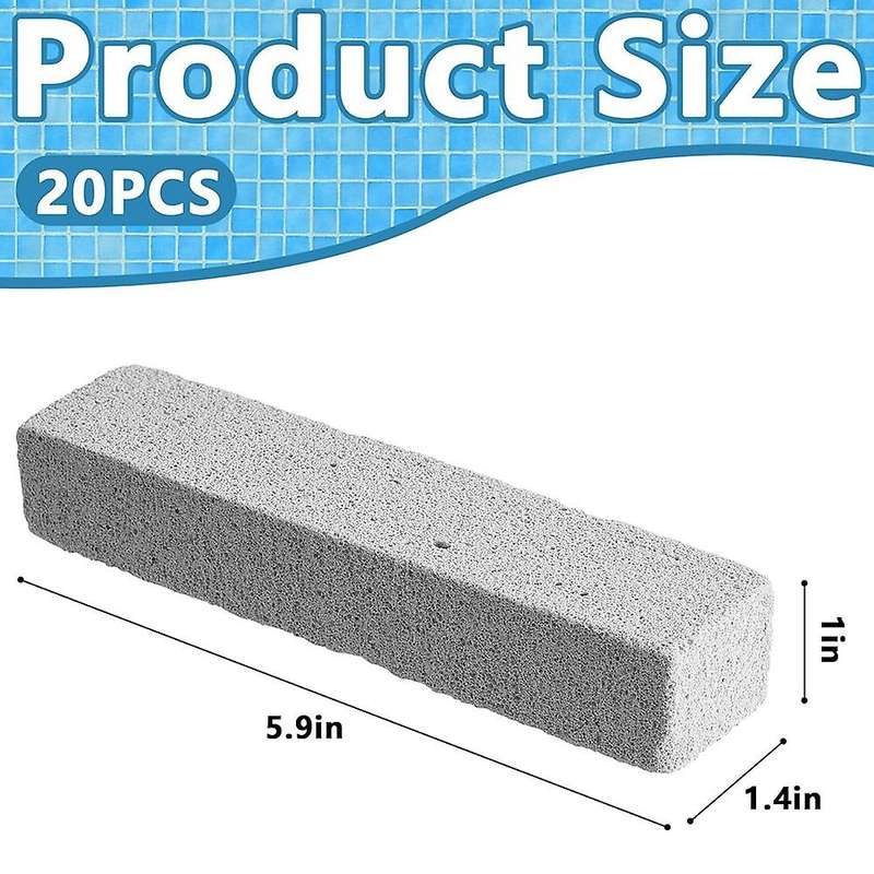 20 Pcs Pools Pumice Stone Pool Cleaning Swimming Pumice Pool Tile Stone for Pools & Spa Tile