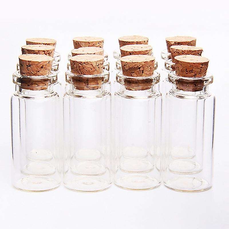 20 Pcs Vials Bottles Mini Glass Bottle with Cork Stopper Wish Bottles, for Weddings, Creations And