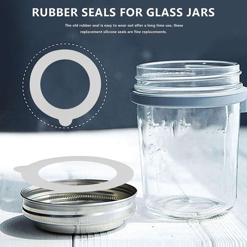 20 Pcs Silicone Replacement Gasket Seals,airtight Silicone Gasket Sealing Rings,fits Regular Mouth