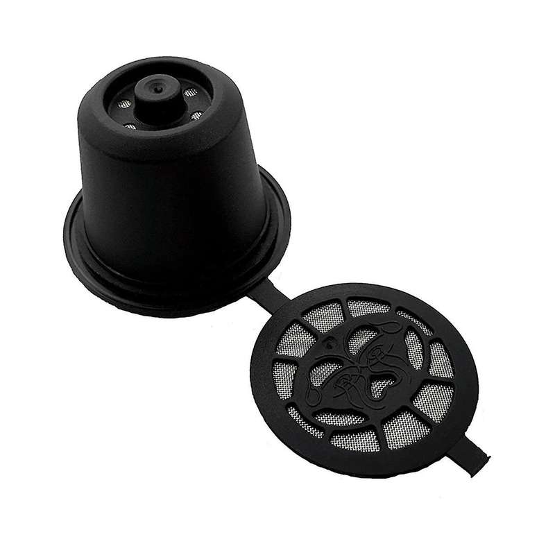20 Pcs Reusable Refillable Coffee Capsule Filters for with Spoon Brush Kitchen Accessories Coffee F
