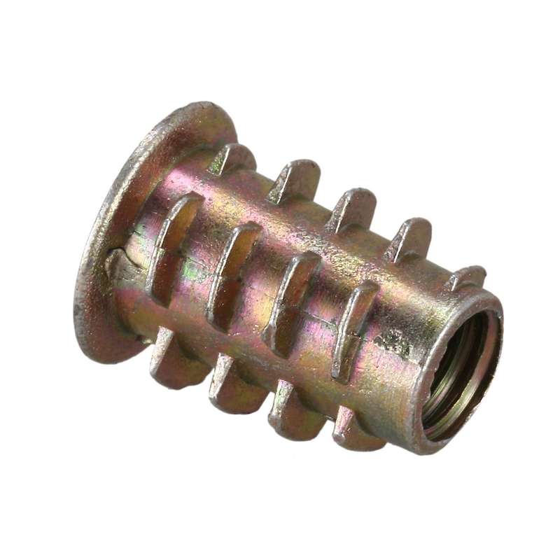 20 pieces M6x 15mm hexagon socket screw thread insert nut for wood