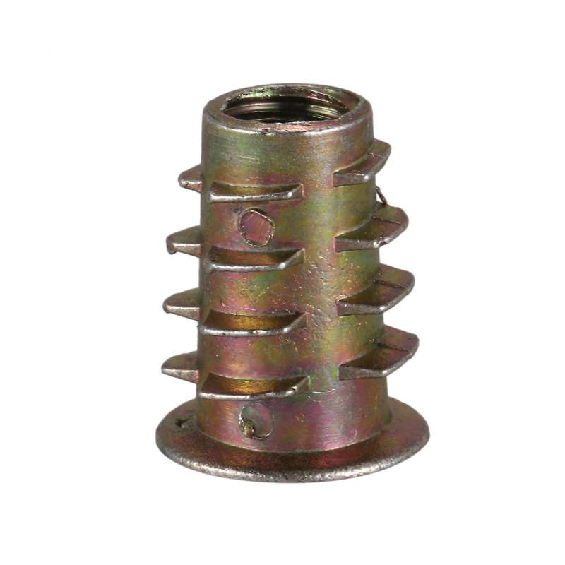 20 pieces M6x 15mm hexagon socket screw thread insert nut for wood