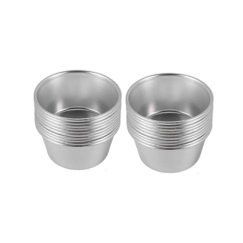 20 Pieces Individual Molds Pudding Molds Cups Mini Chocolate Molten Pans Non-stick Cupcake Cake Coo