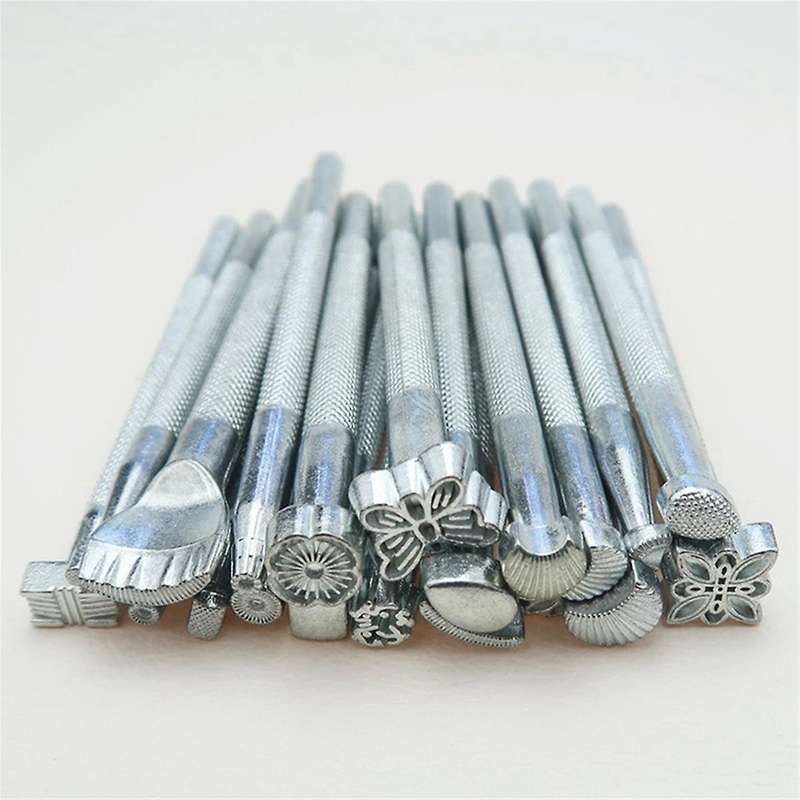 20 Pieces Of Leather Printing Punching Set, Carving Process Seal Punching Machine for Diy Leather Pr