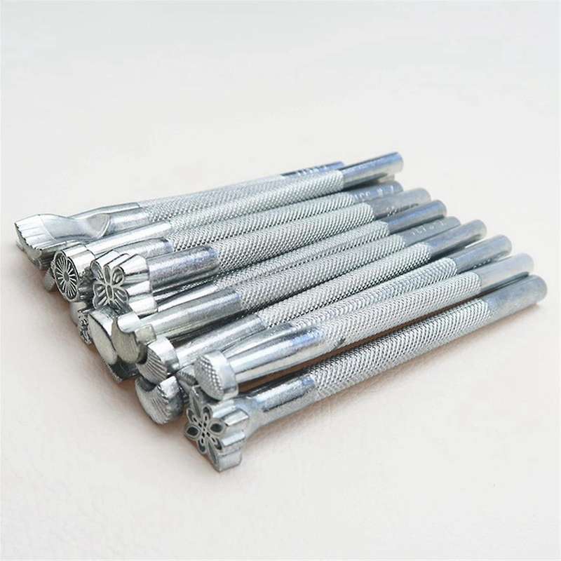 20 Pieces Of Leather Printing Punching Set, Carving Process Seal Punching Machine for Diy Leather Pr