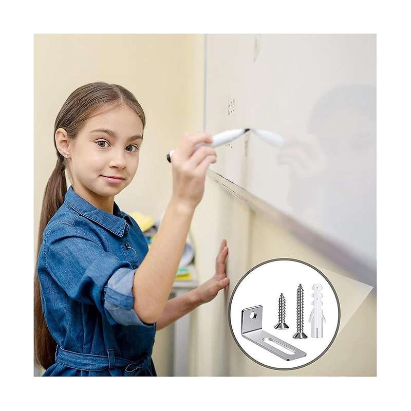 20 Set Whiteboard Installation Hardware Kit Wall Hanging Kit Mounting Brackets for Hanging Whiteboa