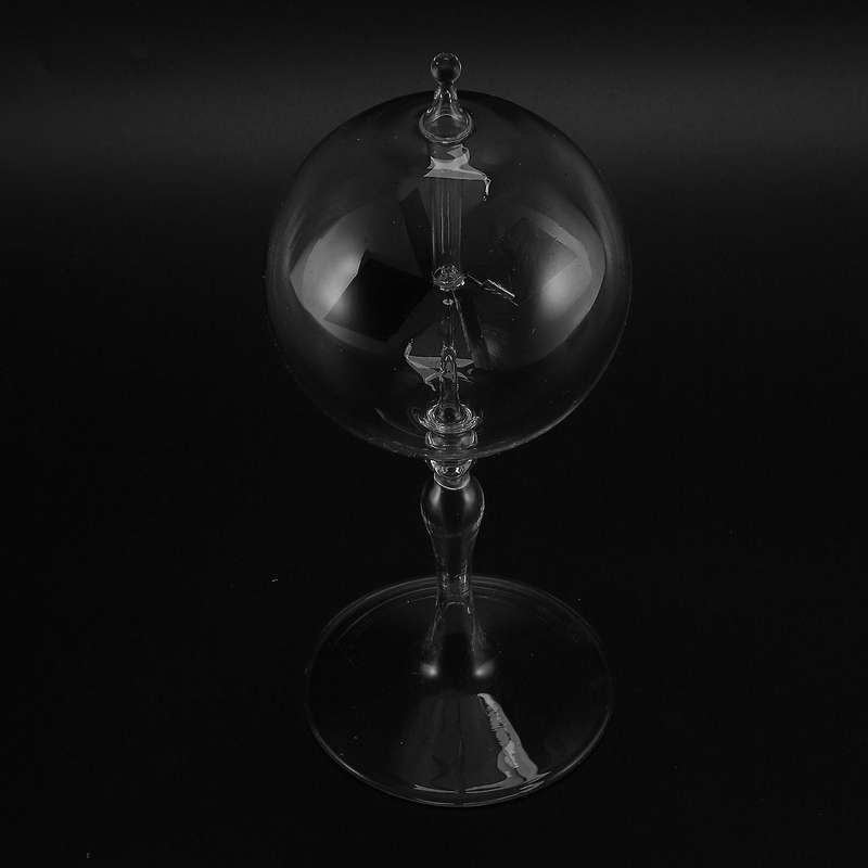 20.5cm Glass Windmill Solar Powered Crookes Radiometer Light Mill/educational Teaching Study Tool/o